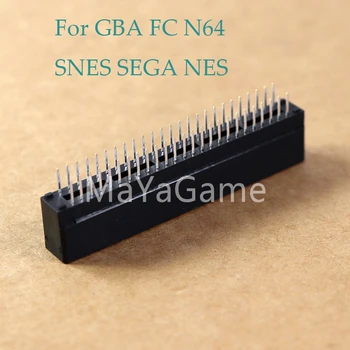 1шт для GBA N64 SEGA Famicom FC NES SNES игровой картридж Слот для карт памяти Разъем адаптера считыватель
