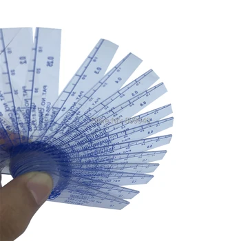 Тайваньские Пластиковые Щупы Зазор Метрической толщины 0.05-1.0-1.5-2.0 мм Метрический Наполнитель Щупы Пластиковые Измерительные Инструменты