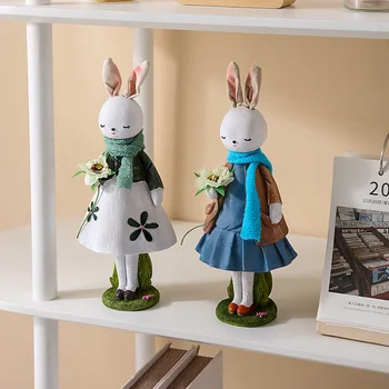 Now Art Chengyi Простой креативный милый кролик, украшения для гостиной, рабочего стола, безделушки для спальни, украшения для детской комнаты