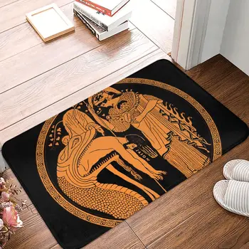 Мифологический нескользящий коврик Афина, Ясон и Золотое руно для ванной, кухонный коврик, уличный ковер с фланелевым рисунком, декор