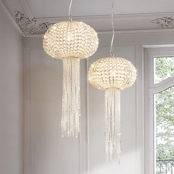 Роскошная хрустальная люстра Wyj Light, прикроватная тумбочка для столовой, спальни, креативные дизайнерские французские светильники для прихожей