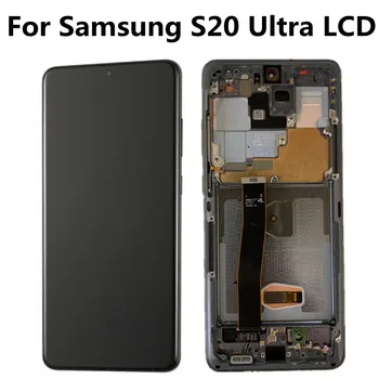 Оригинал для Samsung Galaxy S20 Ultra G988 G988F G988B/DS AMOLED Дисплей Сенсорный ЖК-дисплей С Рамкой Экран С Дефектом2