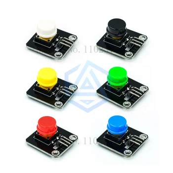 1 комплект для электронных строительных блоков Arduino, сенсорный переключатель высокоуровневого ключевого модуля, кнопка микропереключателя с большой клавишей.