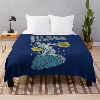 Серебряная футболка для серфинга, винтажное серебряное покрывало для серфинга, походное одеяло, декоративные одеяла для дивана, винтажное одеяло