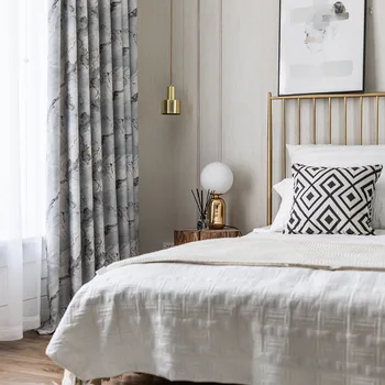 Современные минималистичные шторы для гостиной Столовой спальни из ткани с новым рисунком Ткань для штор