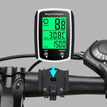 GPS Велокомпьютер Беспроводной Спидометр Водонепроницаемый Велокомпьютер Bluetooth Подставка для велосипедного одометра Универсальные Аксессуары