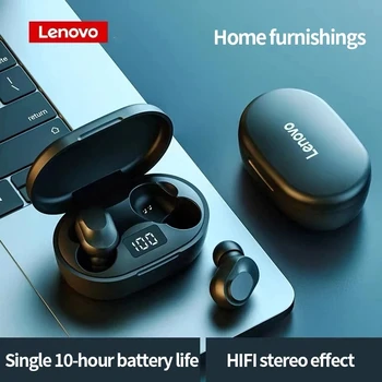 Беспроводные Bluetooth-наушники Lenovo XT91 TWS с шумоподавлением, сенсорным управлением, музыкальными наушниками, дисплеем питания с микрофоном