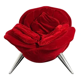 Скандинавское кресло для отдыха из стекловолокна, креативное кресло с лепестками роз, балкон, Домашний двор, легкие Роскошные цветы, хит продаж