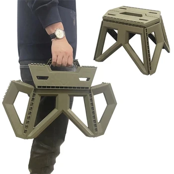Портативный Складной табурет для кемпинга, рыболовный стул с высокой несущей способностью, треугольный табурет для ванной из полипропиленового пластика