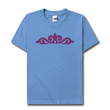 Казахстан КАМ Казахская футболка с короткими рукавами, мужской казахский тотем, специальная этническая казахстанская одежда с короткими рукавами, летняя повседневная одежда 01