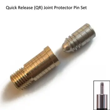 Быстросъемный (QR) протектор соединения бильярдного кия, набор вставок для штифтов SS, совместимый с Uniloc QR, Predator / Lucasi Quick Release