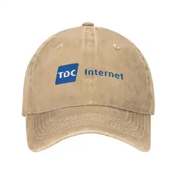 Повседневная джинсовая кепка с графическим принтом логотипа TDC Internet, Вязаная шапка, бейсболка
