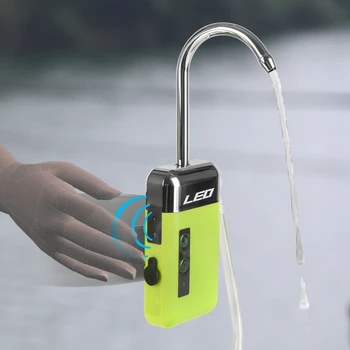 Рыбалка на открытом воздухе Воздушный насос для насыщения Кислородом USB Интеллектуальный Датчик Водяной Кислородный Насос Портативный Умный Индукционный светодиодный Светильник
