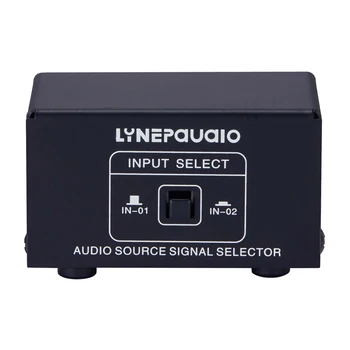 Аудиопереключатель LINEPAUDIO 3,5 мм 2 входа 1 выход / 1 вход 2 выхода A / B переключатель, блок разветвления стереозвука без искажений, разъем 3,5 мм