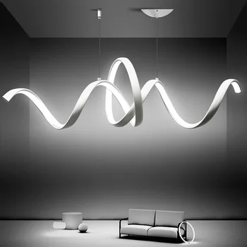 Креативная светодиодная ресторанная подвесная лампа Простой современный дизайнер Простая барная настольная лампа Индивидуальность Ресторанная лампа в скандинавском стиле