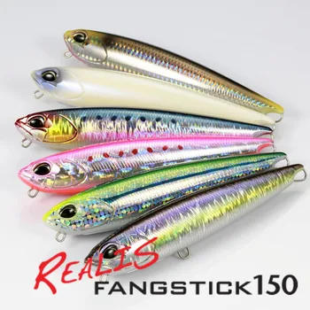 DUO LURE ПРИМАНКА СЕРИИ FANGSTICK150 FANGS 40 г ZIGZAG DOG ANCHOVY SURFACE PENCIL