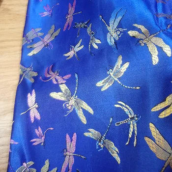 Высококачественная Дамасская атласная парча в стиле бабочки, Жаккардовая ткань, обивка костюмов, Мебель, шторы, Материал одежды