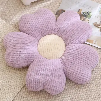 Уникальная цветочная подушка, наполняющая напольную подушку в форме лепестка вишни, мягкая цветочная подушка, плюшевая подушка для дивана, декоративная