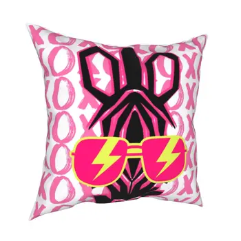 Zebra XOXO Наволочка Украшения чехла для подушки Опрятная Розовая Девушка-молния Фиолетовая Эстетическая наволочка для дома 45x45 см