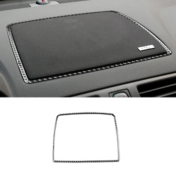 Центральная рамка динамика приборной панели, Отделка крышки панели, Декоративная наклейка из Углеродного волокна для Volvo XC90 2003-2014 Аксессуары