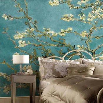 beibehang Пользовательские 3D обои в китайском стиле ручная роспись цветов и птиц на заднем плане настенная роспись гостиной обои для спальни