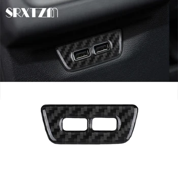 Для Volkswagen Vw Golf 8 Mk8 2020 2021 Наклейка на заднюю USB-панель из углеродного волокна в салоне автомобиля