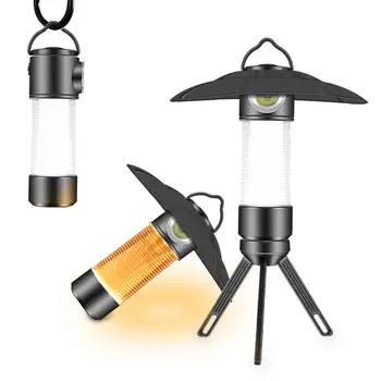 Многофункциональный походный фонарь Портативный походный фонарь на открытом воздухе с магнитом, аварийное освещение, 5 режимов освещения, подвесной светильник для палатки
