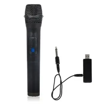 Практичный беспроводной микрофон VHF Black Microphone Ручной беспроводной микрофон