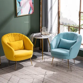 Скандинавская мебель Матерчатые стулья Современная гостиная Диван-кресло Ленивый Балкон Диваны для отдыха Комфортабельные апартаменты Односпальные диваны-кресла