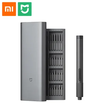 Xiaomi Mijia Электрическая Прецизионная Отвертка Kit 24 шт S2 Стальная Прецизионная Насадка Цельнометаллическая коробка передач Type-C Зарядка крутящего момента на 2 передачи