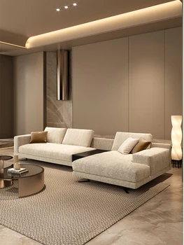 Тканевый диван для маленькой квартиры современный простой роскошный пуховый диван