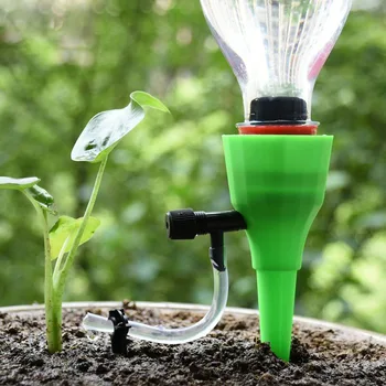 Автоматическая система капельного орошения Taper Устройство для самостоятельного полива растений в цветочном горшке своими руками с регулируемым проточным клапаном