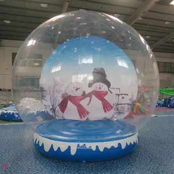 Персонализированный надувной снежный шар высотой 3 метра, надувной рождественский снежный шар / надувной снежный глобус