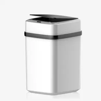 Интеллектуальное мусорное ведро объемом 15 л, Автоматическое Сенсорное мусорное ведро, Умный датчик, Электрическое мусорное ведро, домашнее мусорное ведро для кухни, ванной комнаты, мусора