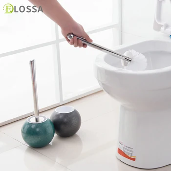 Туалетная щетка ELOSSA из нержавеющей стали, Быстросохнущий инструмент для чистки туалетных принадлежностей, Сливная Туалетная щетка, Набор аксессуаров для ванной комнаты