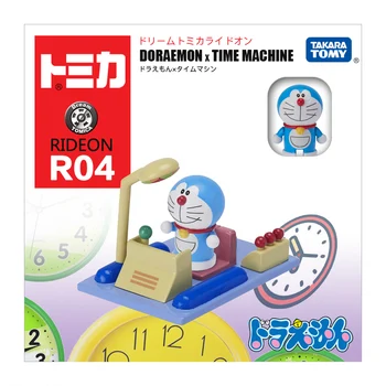 S01 Takara Tomy Tomica Ride On R04 Doraemon & Time Machine Металлическая модель автомобиля, изготовленная на заказ