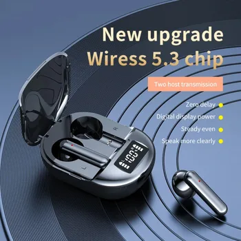 Наушники K40 с цифровым дисплеем Bluetooth 5.3, беспроводные наушники с шумоподавлением, высококачественный стереозвук с микрофоном
