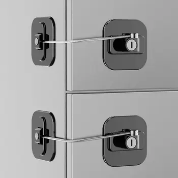 Новый замок для холодильника с ключами или кодовым замком, замки для шкафов безопасности, замки для раздвижных дверей, замки для окон