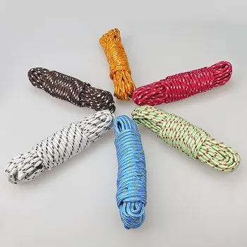 Наружная веревка, утолщенная Многофункциональная нейлоновая нескользящая ветрозащитная бельевая веревка, Наружная линия для сушки одеял, 10 м
