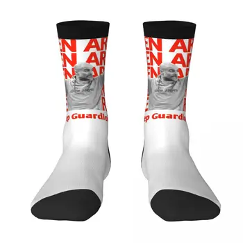 Чулки футбольной команды Испании Хосепса И Гвардиоласа, Винтажные Компрессионные носки на шнурке контрастного цвета с юмористическим графическим рисунком