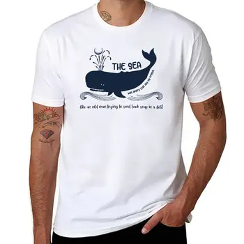 Новая футболка The Marine Biologist, футболки для мальчиков, забавная футболка, мужские однотонные футболки