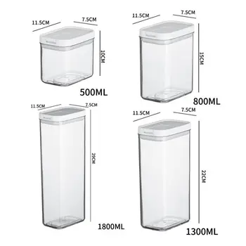 Полезный ящик для хранения зерна, герметичный резервуар для пищевых продуктов, предотвращающий деформацию, Прозрачный влагостойкий контейнер для пищевых продуктов
