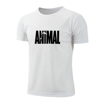 Модальная спортивная футболка с короткими рукавами и животными, толстовка для фитнеса, футболка для фитнеса, футболка унисекс для бега, дышащая спортивная одежда