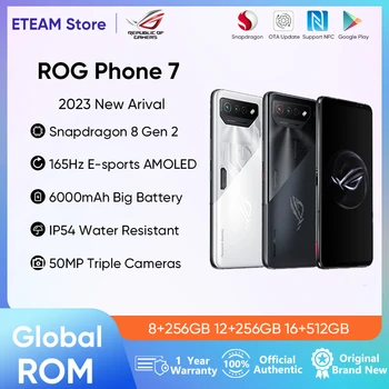 Игровой смартфон ASUS-ROG 7 Pro, глобальная встроенная память, Snapdragon 8 Gen 2, 6,78 
