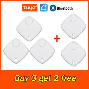 Tuya Mini Smart Tag Bluetooth Беспроводной трекер, кошелек для ключей, Багажная сумка, устройство для поиска домашних животных, Двусторонняя сигнализация против потери, запись местоположения GPS