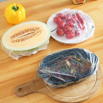 Многоразовая одноразовая пищевая пленка Прочные эластичные крышки для мисок Эластичные крышки для тарелок для кухонной сумки для хранения продуктов