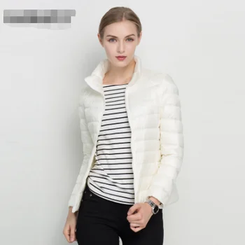 2022 Новая женская осенняя куртка 15 цветов, женское легкое водонепроницаемое упаковываемое пуховое пальто, короткая куртка