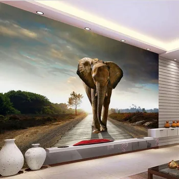 большие фрески beibehang на заказ, заставляющие слонов украшать картины, фон для настенной росписи, обои papel de parede