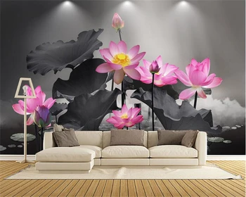 WELLYU Fashion personality обои dream smoke акварель цветок настроение фон украшение стен живопись 3d wallpaper3D