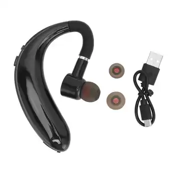 Наушники с ушным крючком Беспроводные Bluetooth Наушники с шумоподавлением в одно ухо и громкой связью с микрофоном для занятий спортом